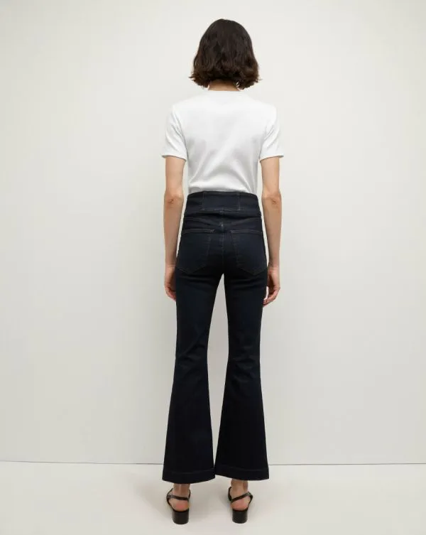 Carson Corset Waist KickFlare Jean Indigo Rinse Women Veronica Beard Jeans