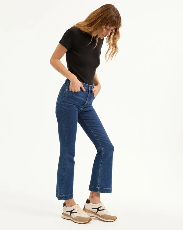 Carson KickFlare Jean Extended Bright Blue Women Veronica Beard Jeans Carson KickFlare Jean Extended Bright Blue Women Veronica Beard Jeans