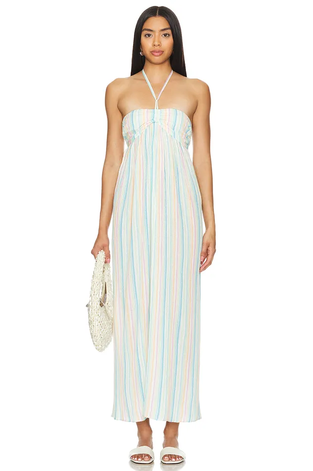 Catalina Maxi Dress Rainbow Stripe Multi Women Lovers and Friends Swimsuits and CoverUps Catalina Maxi Dress Rainbow Stripe Multi Women Lovers and Friends Swimsuits and CoverUps