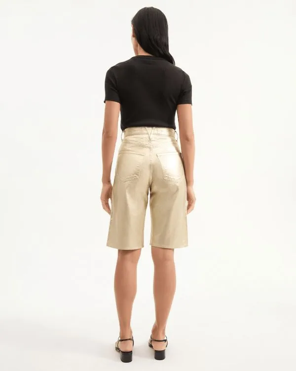 Charlotte Metallic Short Gold Women Veronica Beard Skirts and Shorts Charlotte Metallic Short Gold Women Veronica Beard Skirts and Shorts