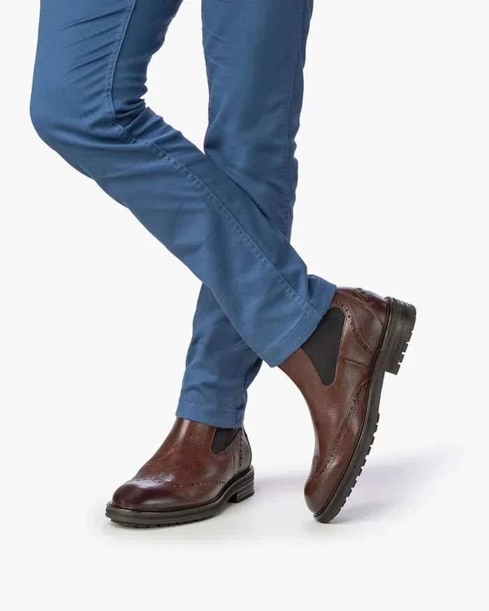 Chelsea Boots Men Floris Van Bommel De Zeker 0203 Printedleather
