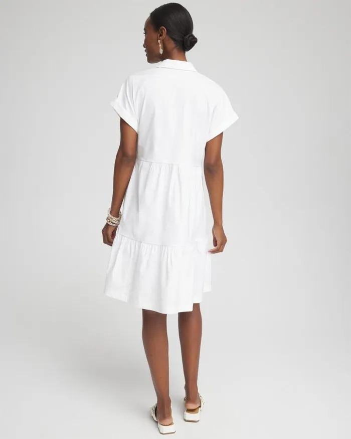 Chico039s Dresses Poplin Diagonal Button Front Dress Alabaster 8211 Clothing Chico039s Dresses Poplin Diagonal Button Front Dress Alabaster 8211 Clothing