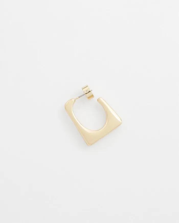 Chico039s Earrings No Droop Gold Tone Square Hoops Gold 8211 Shoes and Accessories Chico039s Earrings No Droop Gold Tone Square Hoops Gold 8211 Shoes and Accessories