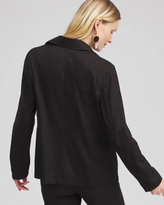 Chico039s Jackets and Coats Linen Blend Stretch Blazer Alabaster 8211 Clothing Chico039s Jackets and Coats Linen Blend Stretch Blazer Alabaster 8211 Clothing