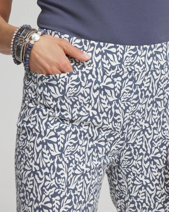 Chico039s Pants Brigitte Reef Print Slim Cropped Pants Soft Slate 8211 Clothing Chico039s Pants Brigitte Reef Print Slim Cropped Pants Soft Slate 8211 Clothing