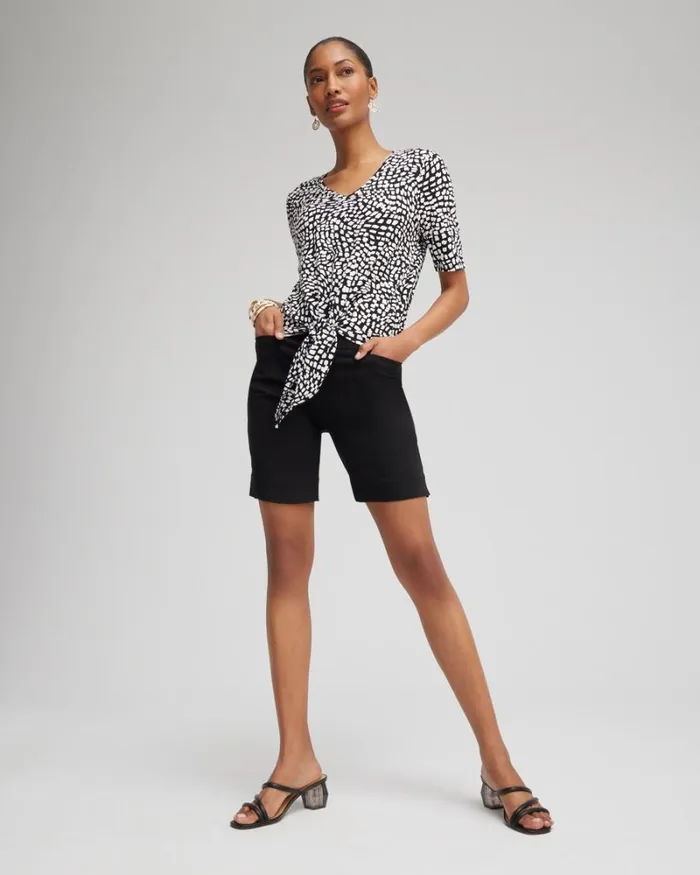 Chico039s Pants So Slimming Brigitte Slim Shorts 8211 7034 Alabaster 8211 Clothing