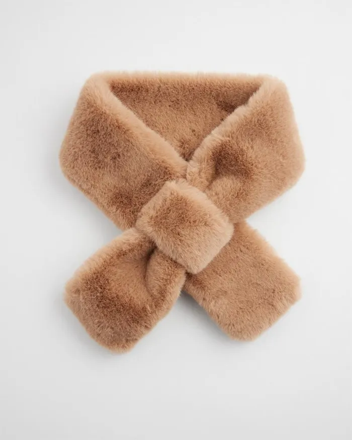 Chico039s Scarves Faux Fur Pull Through Scarf Camel 8211 Shoes and Accessories Chico039s Scarves Faux Fur Pull Through Scarf Camel 8211 Shoes and Accessories
