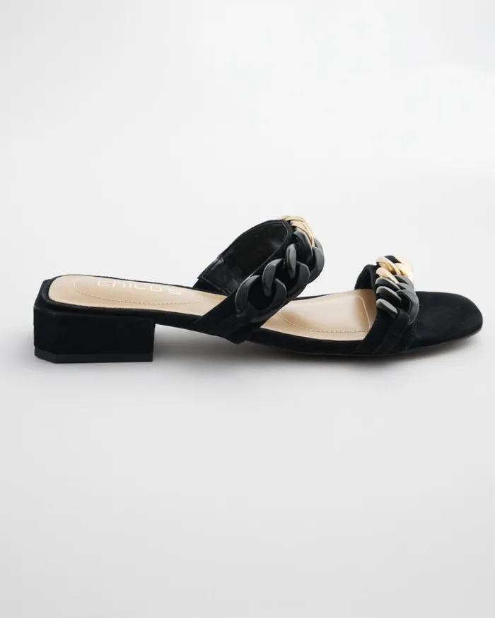 Chico039s Shoes Black Chain Link Sandals Black 8211 Shoes and Accessories