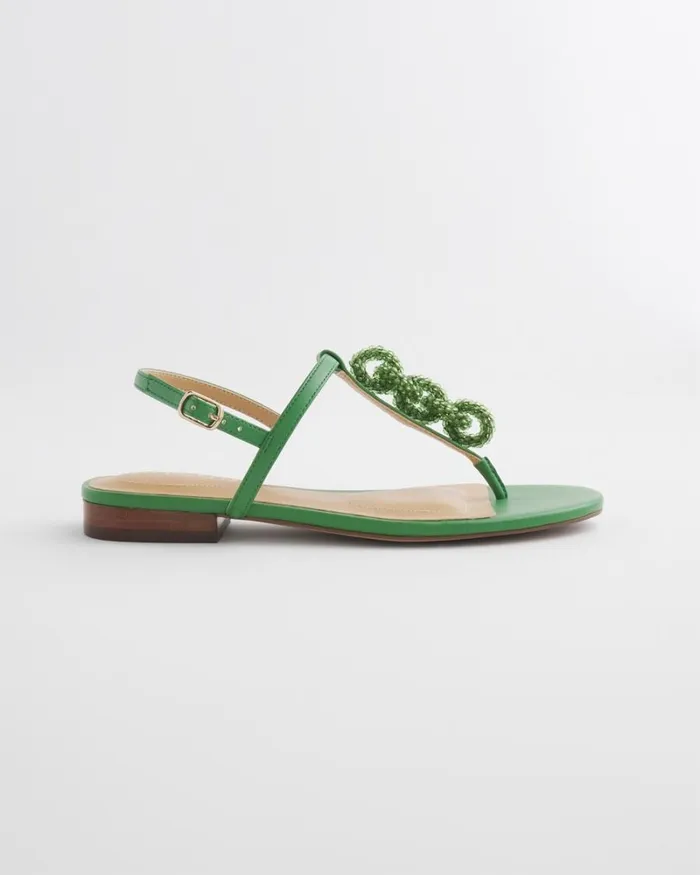 Chico039s Shoes TStrap Sandals White 8211 Shoes and Accessories
