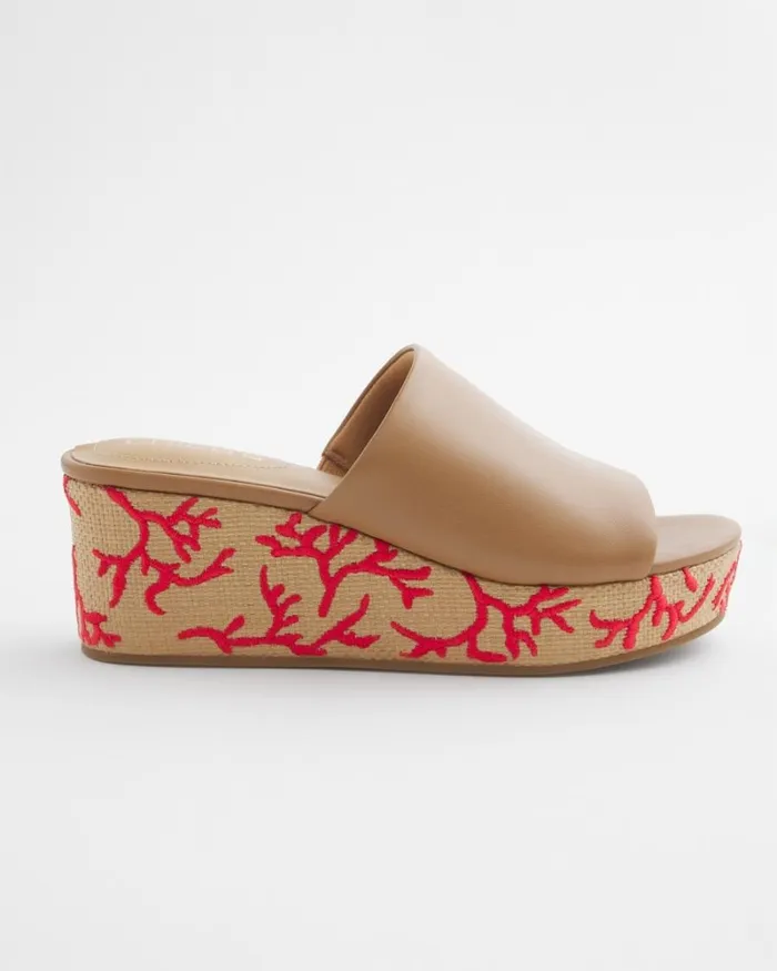 Chico039s Shoes Wedge Sandals Tan 8211 Shoes and Accessories