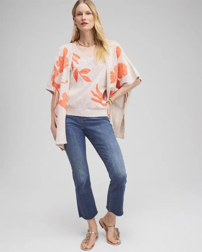 Chico039s Sweaters Linen Blend Embroidered Pullover Sweater Neutral 8211 Clothing Chico039s Sweaters Linen Blend Embroidered Pullover Sweater Neutral 8211 Clothing