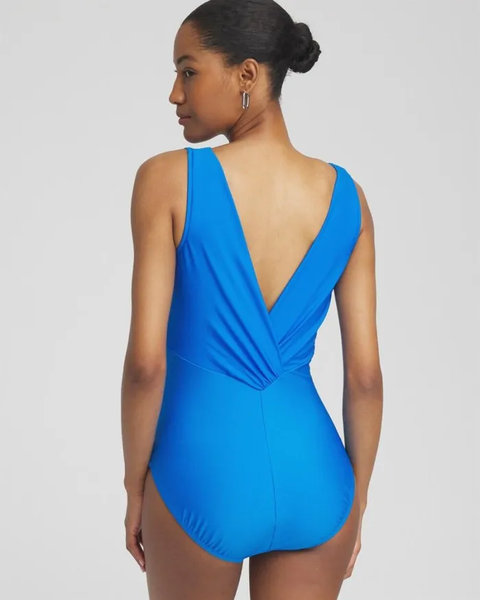 Chico039s Swim Magicsuit Marquis Kristi One Piece Blue 8211 Clothing