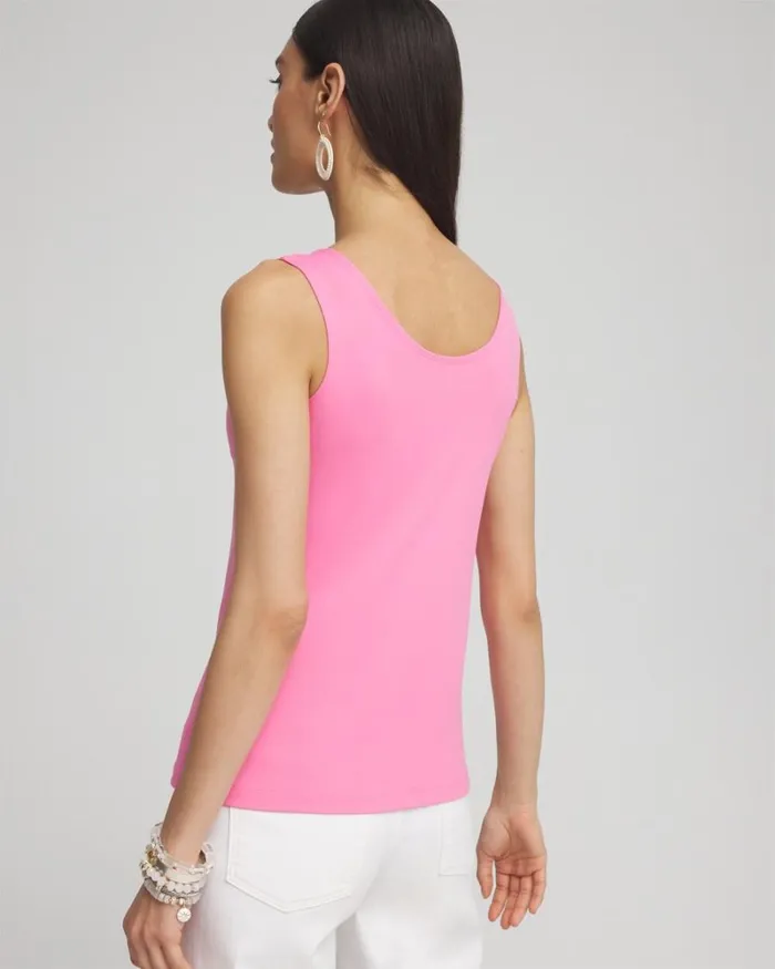 Chico039s Tops Microfiber Tank Watermelon Punch 8211 Clothing