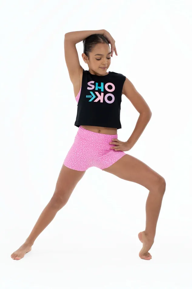 Children Bloch Bloch X Flo Active Shorts Pink Terazzo Shorts
