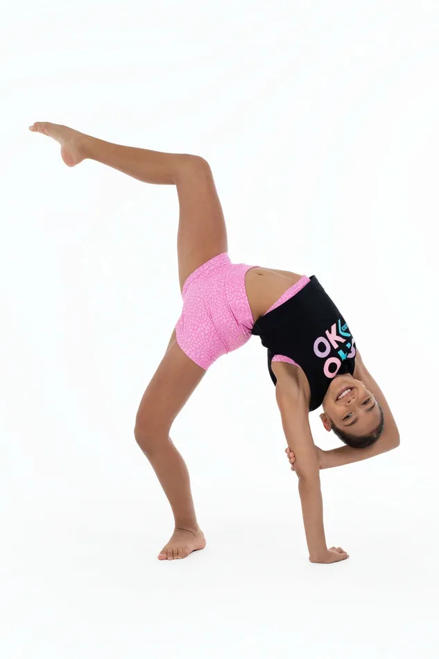 Children Bloch Bloch X Flo Active Shorts Pink Terazzo Shorts