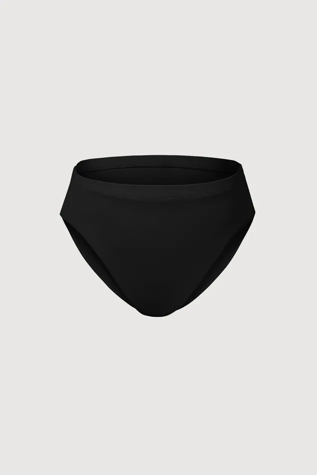 Children Bloch Girls Zaniah High Waist Brief Black Underwear