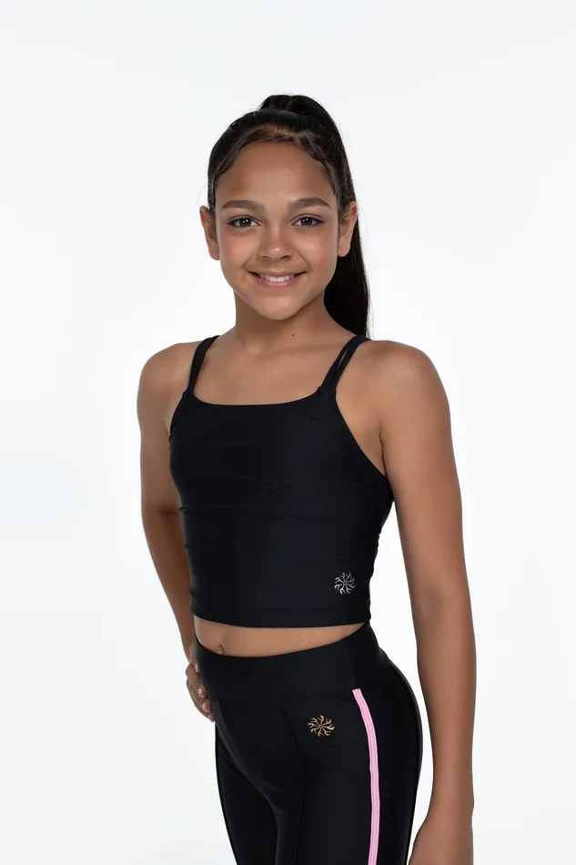Children Bloch X Flo Active Lori Mesh Twist Back Top Black Tops Bloch Children Bloch X Flo Active Lori Mesh Twist Back Top Black Tops Bloch