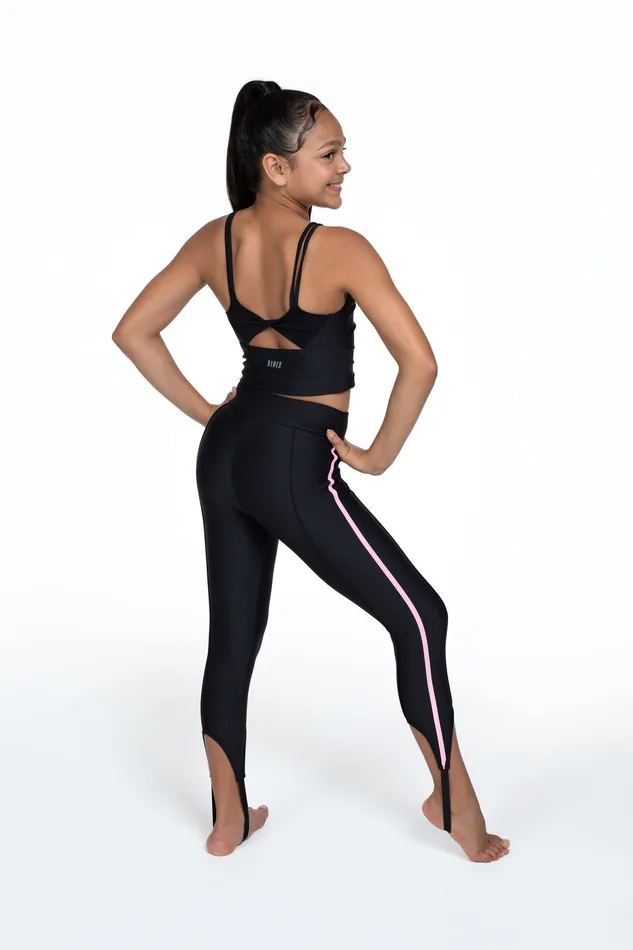 Children Bloch X Flo Active Lori Mesh Twist Back Top Black Tops Bloch Children Bloch X Flo Active Lori Mesh Twist Back Top Black Tops Bloch