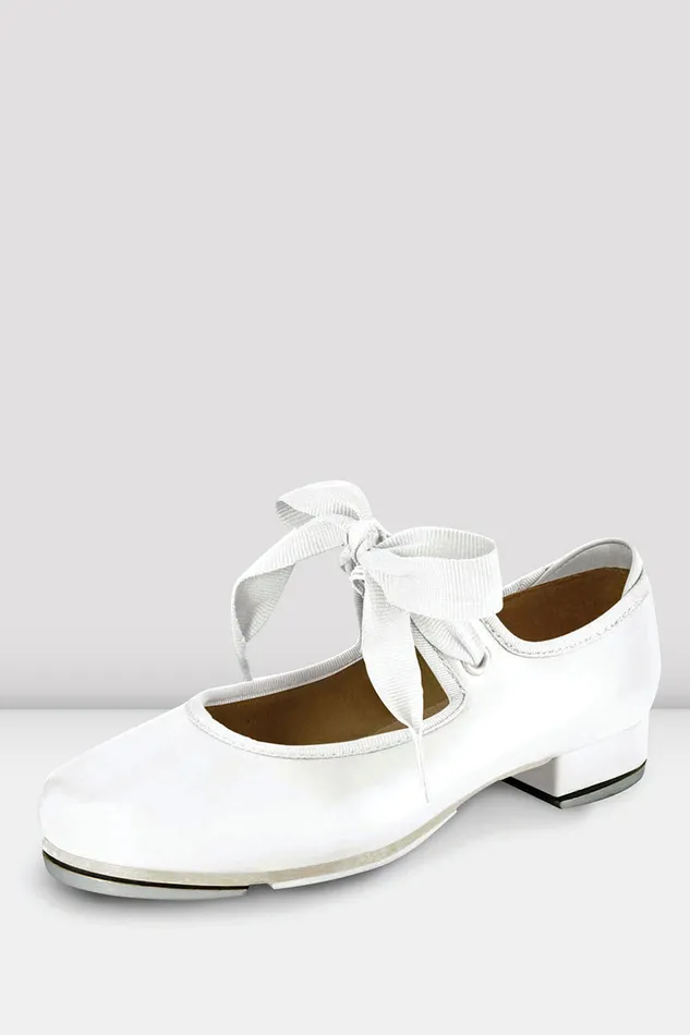 Childrens Annie Tyette Tap Shoes White Synthetic Leather Tap Bloch Children