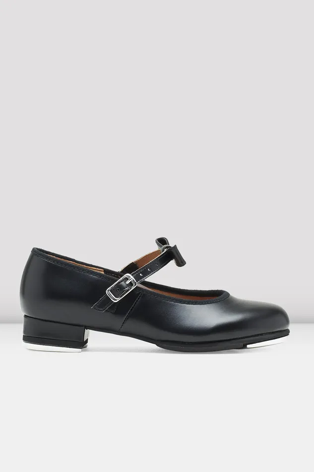 Childrens Merry Jane Tap Shoes Black Synthetic Leather Tap Bloch Children