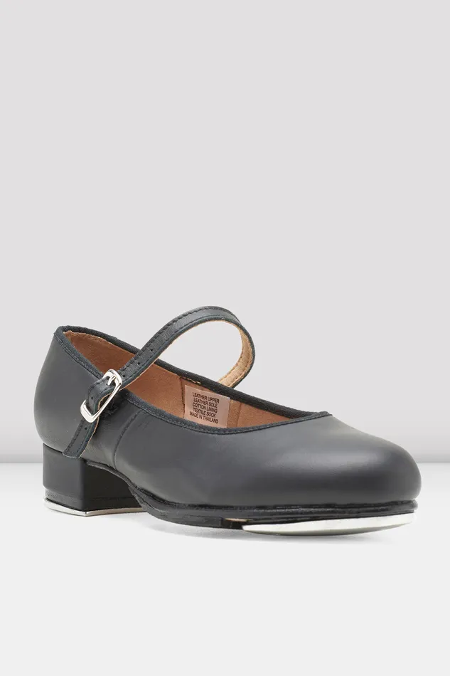 Childrens TapOn Leather Tap Shoes Black Leather Tap Bloch Children
