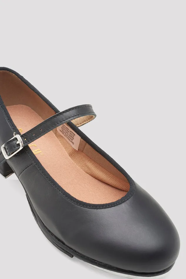 Childrens TapOn Leather Tap Shoes Black Leather Tap Bloch Children