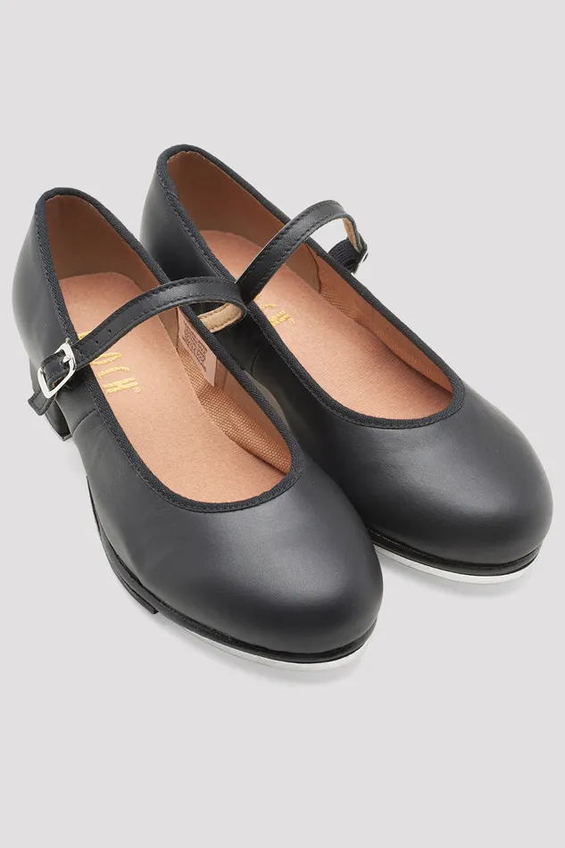Childrens TapOn Leather Tap Shoes Black Leather Tap Bloch Children