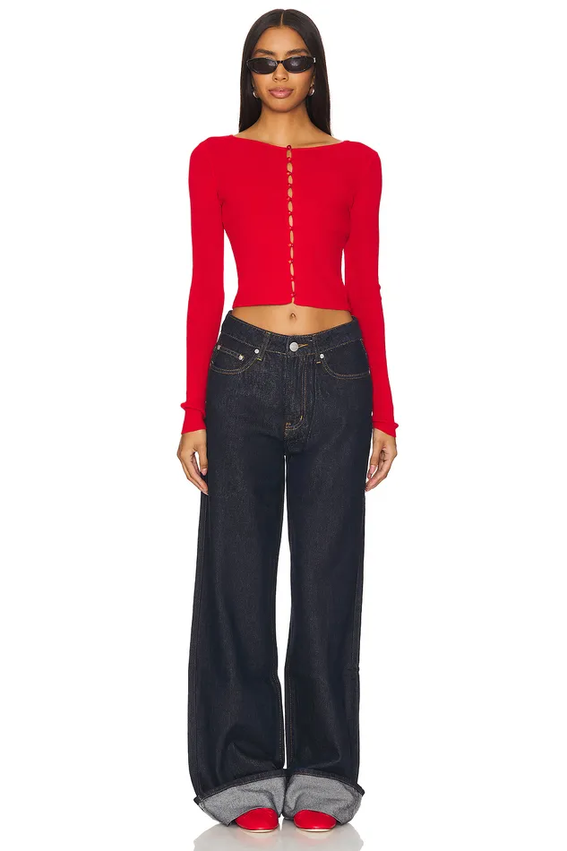 Ciara Cardigan Red Women Lovers and Friends Sweaters and Knits Ciara Cardigan Red Women Lovers and Friends Sweaters and Knits