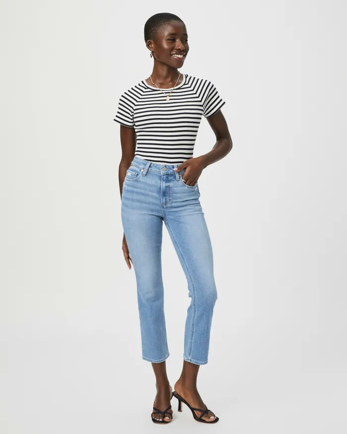 Cindy Crop Petite Straight Jean 8211 Helena Women Straight PAIGE