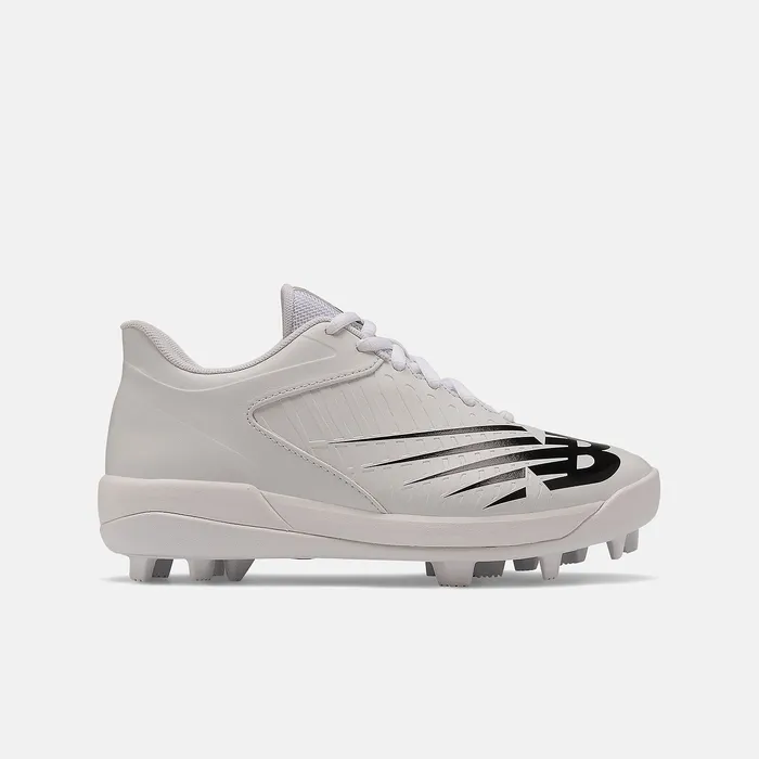 Cleats 4040 v6 Rubber Molded White with Black New Balance Kids