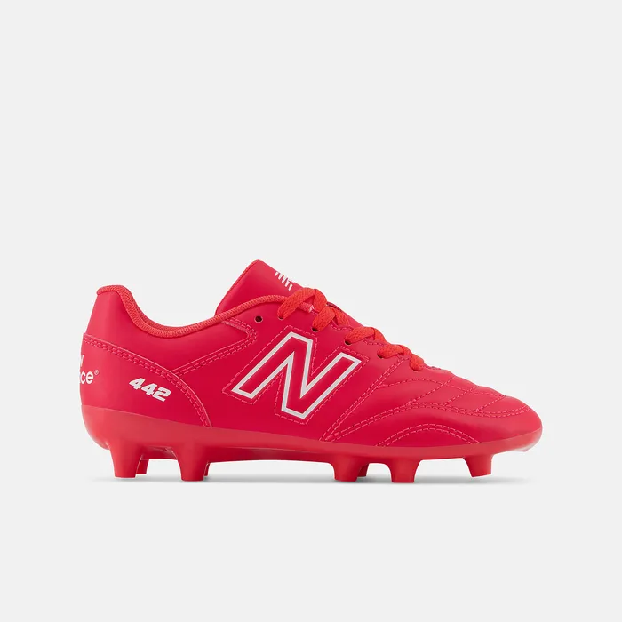 Cleats 442 V2 ACADEMY JNR FG Energy Red with White 8211 New Balance Kids