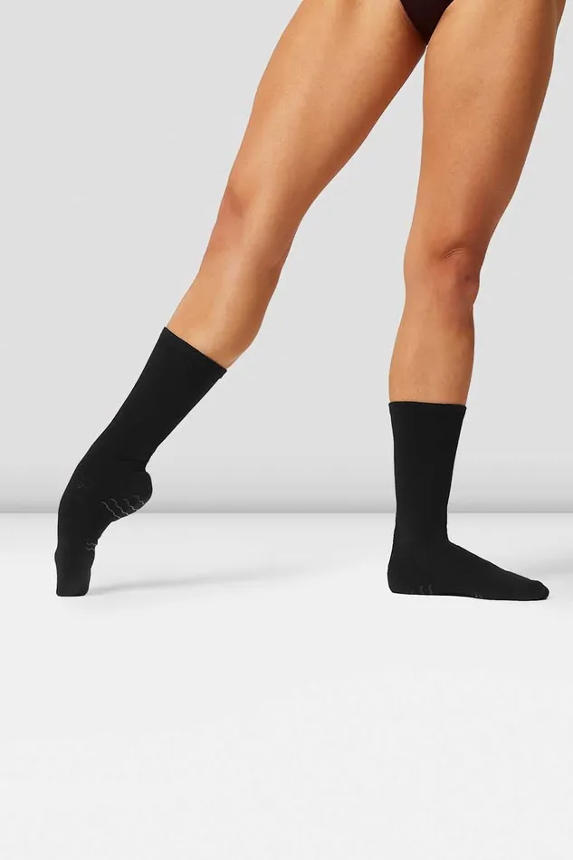 Contemporary Bloch Adult Blochsox Dance Socks Black Knit
