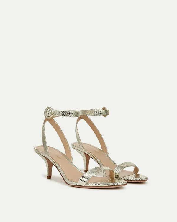 Darcelle Metallic Leather Sandal Platinum Women Veronica Beard Shoes Darcelle Metallic Leather Sandal Platinum Women Veronica Beard Shoes