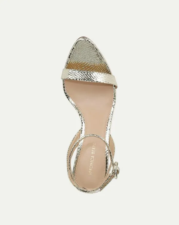 Darcelle Metallic Leather Sandal Platinum Women Veronica Beard Shoes Darcelle Metallic Leather Sandal Platinum Women Veronica Beard Shoes