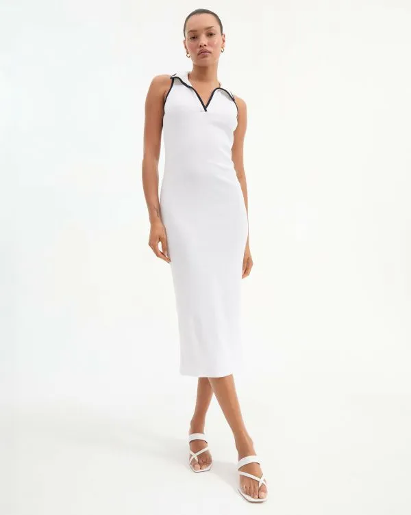 Darien Dress White Women Veronica Beard Dresses