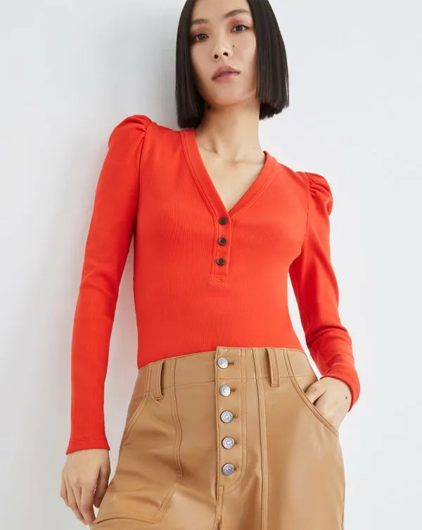 Dekalb PuffSleeve Top Navy Women Veronica Beard Tops Dekalb PuffSleeve Top Navy Women Veronica Beard Tops