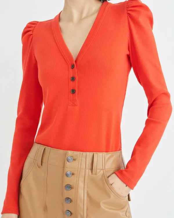 Dekalb PuffSleeve Top Navy Women Veronica Beard Tops Dekalb PuffSleeve Top Navy Women Veronica Beard Tops