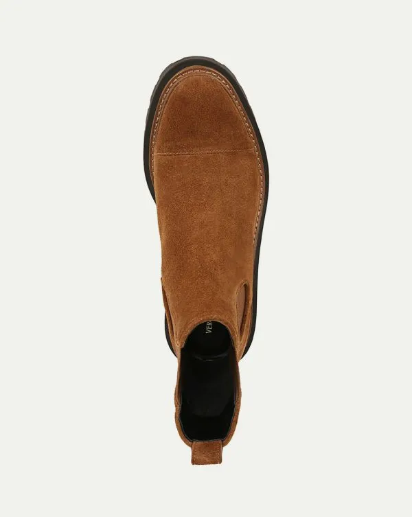 Delilah Suede Bootie Caramel Women Veronica Beard Shoes