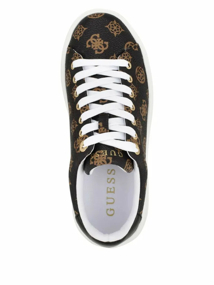 Denesa Peony LowTop Sneakers Medium Brown Sneakers GUESS Women Denesa Peony LowTop Sneakers Medium Brown Sneakers GUESS Women