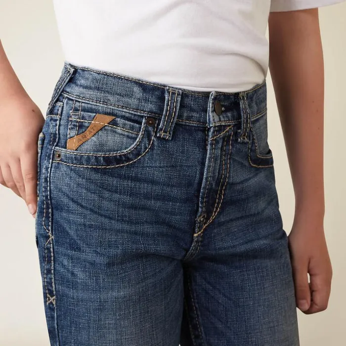 Denim Kids Ariat B4 Relaxed Graysill Boot Cut Jean Nelson Denim Kids Ariat B4 Relaxed Graysill Boot Cut Jean Nelson