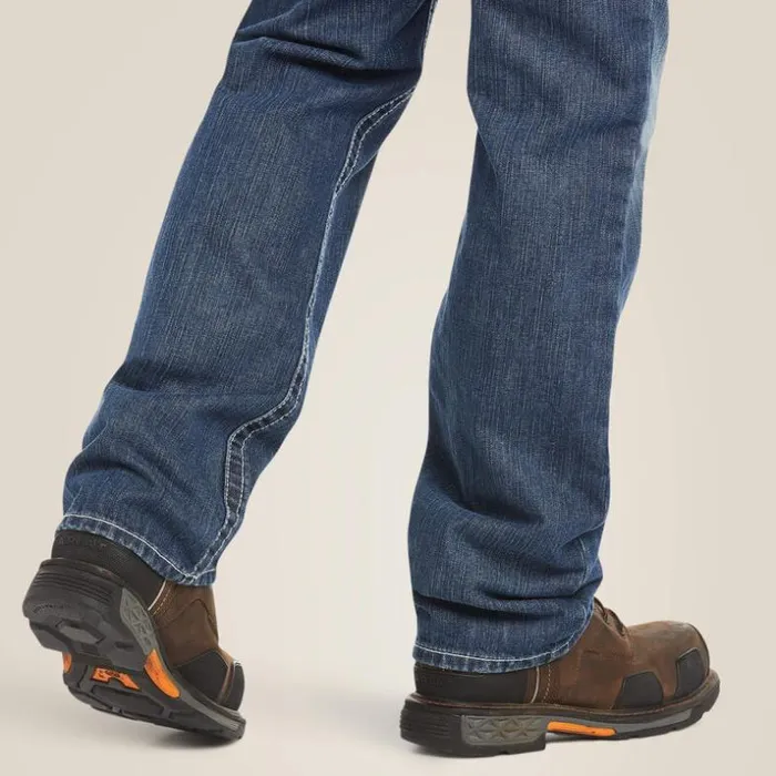 Denim Men Ariat FR M4 Relaxed Ridgeline Boot Cut Jean Glacier Denim Men Ariat FR M4 Relaxed Ridgeline Boot Cut Jean Glacier