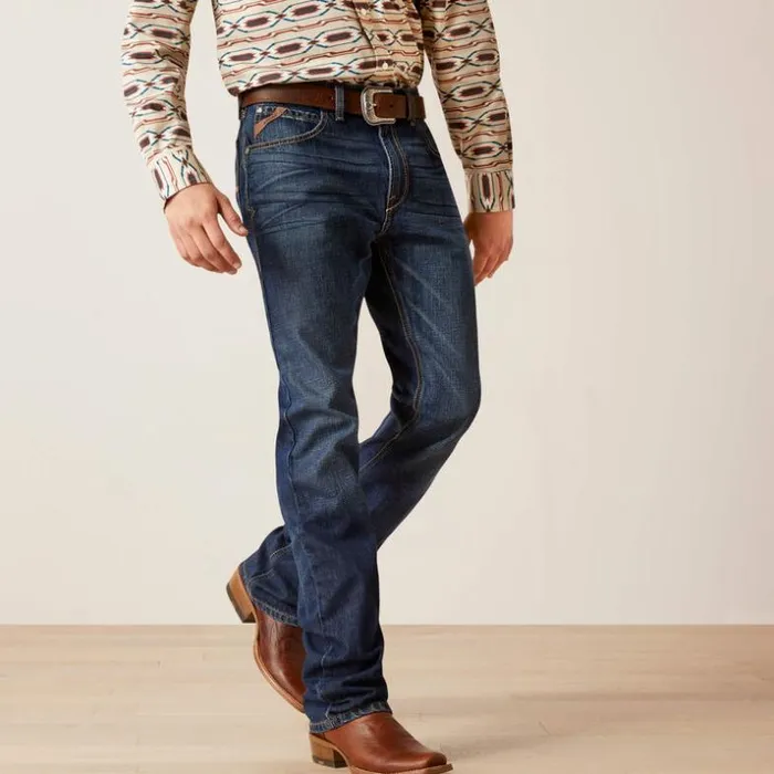 Denim Men Ariat M1 Vintage Paul Straight Jean Prescott