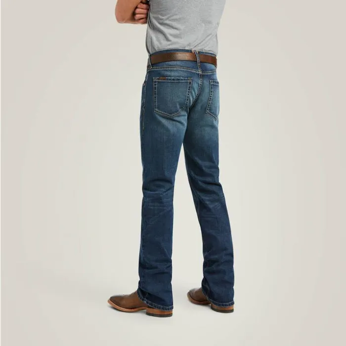 Denim Men Ariat M5 Straight Stretch Madera Stackable Straight Leg Jean Heath