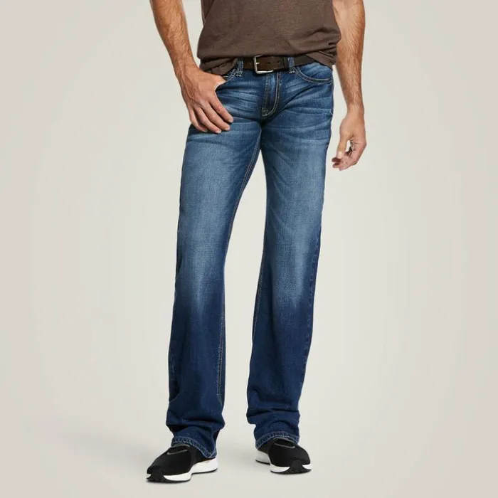 Denim Men Ariat M7 Rocker Stretch Nassau Stackable Straight Leg Jean Summit