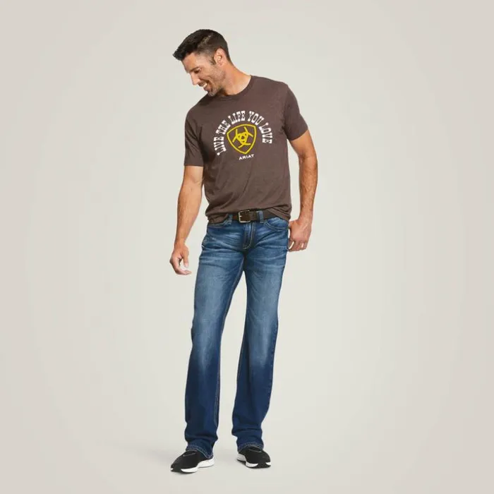 Denim Men Ariat M7 Rocker Stretch Nassau Stackable Straight Leg Jean Summit Denim Men Ariat M7 Rocker Stretch Nassau Stackable Straight Leg Jean Summit