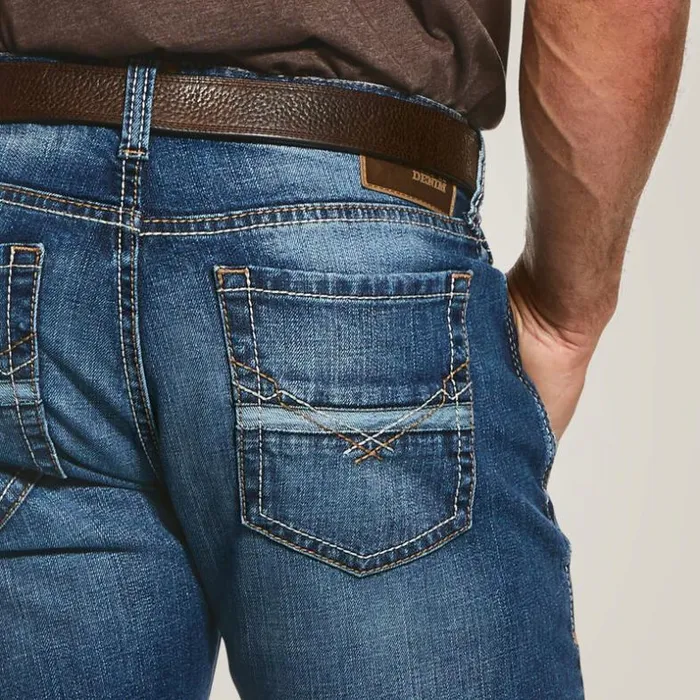 Denim Men Ariat M7 Rocker Stretch Nassau Stackable Straight Leg Jean Summit Denim Men Ariat M7 Rocker Stretch Nassau Stackable Straight Leg Jean Summit