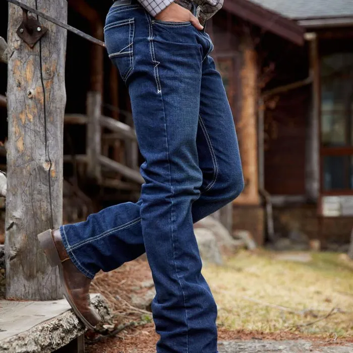 Denim Men Ariat M7 Slim Toro Straight Jean Drake Denim Men Ariat M7 Slim Toro Straight Jean Drake