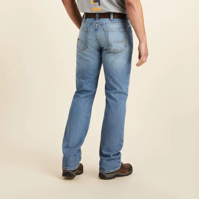 Denim Men Ariat Rebar M5 Straight DuraStretch Edge Straight Leg Jean Merced