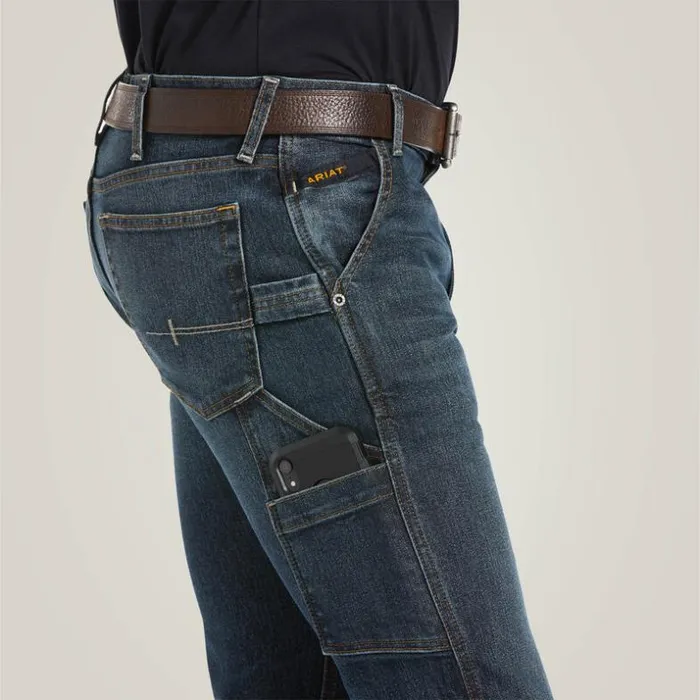 Denim Men Ariat Rebar M7 Slim DuraStretch Workhorse Straight Leg Jean Mccoy