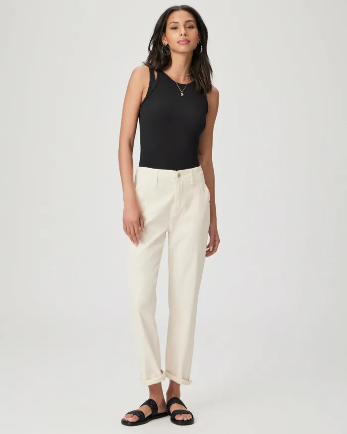 Denim PAIGE Women Drew Straight Pant 8211 Quartz Sand